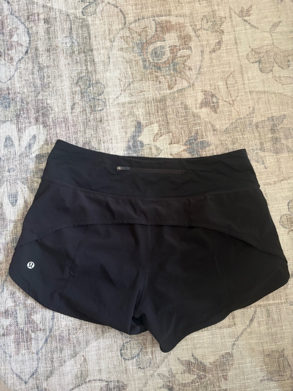 lululemon athletica Black Women's Running Shorts with Zip Pocket